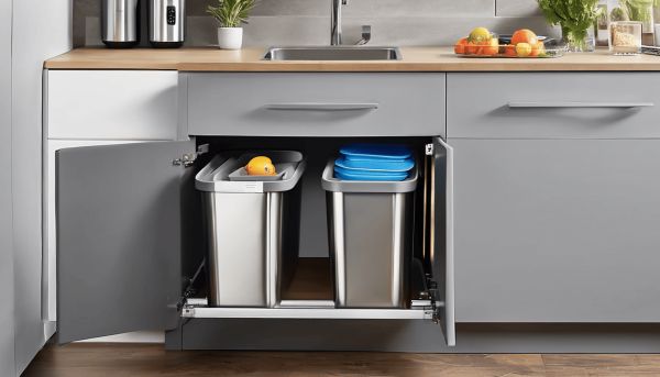 Le tri sélectif facilité grâce à une poubelle sous évier 20l