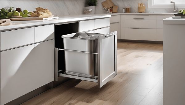Optimisez votre espace avec une poubelle cuisine rectangulaire pratique